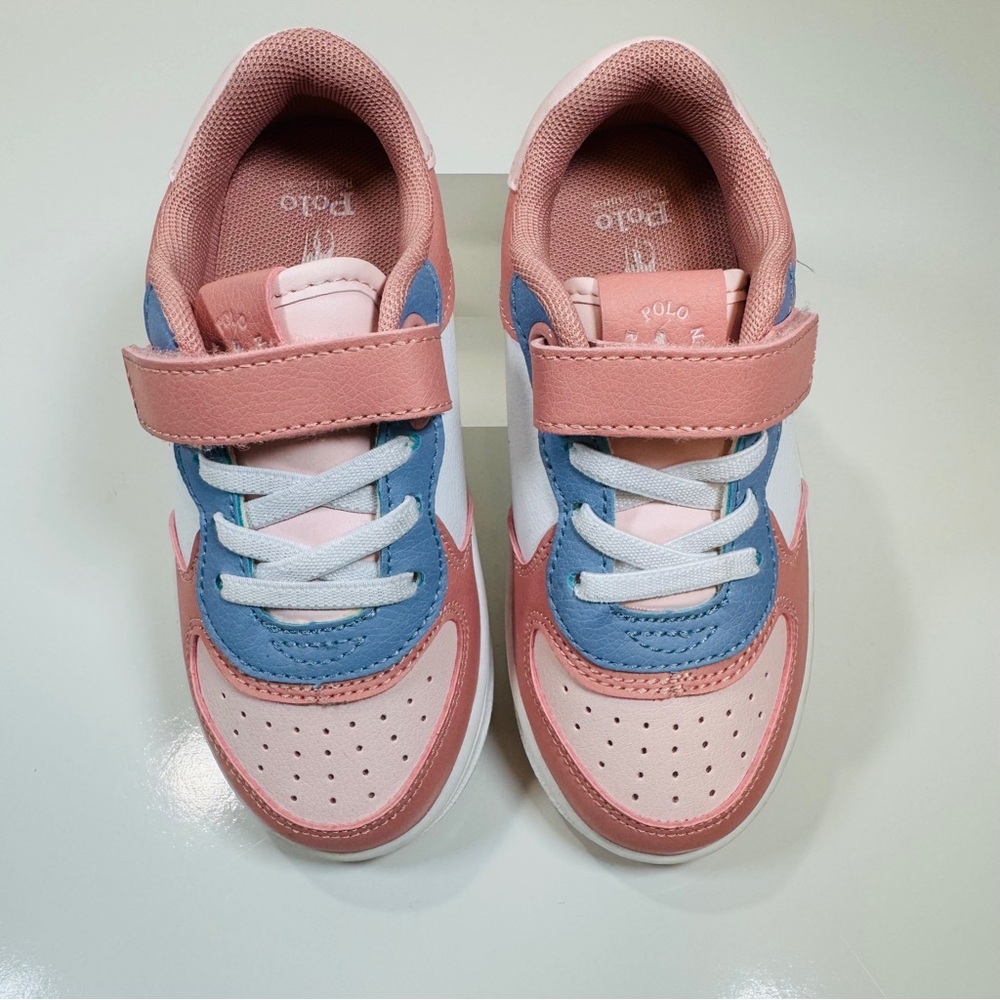 Polo Ralph Lauren Toddler Girls Masters Court Fastening Strap Casual Sneakers - Picture 5 of 11